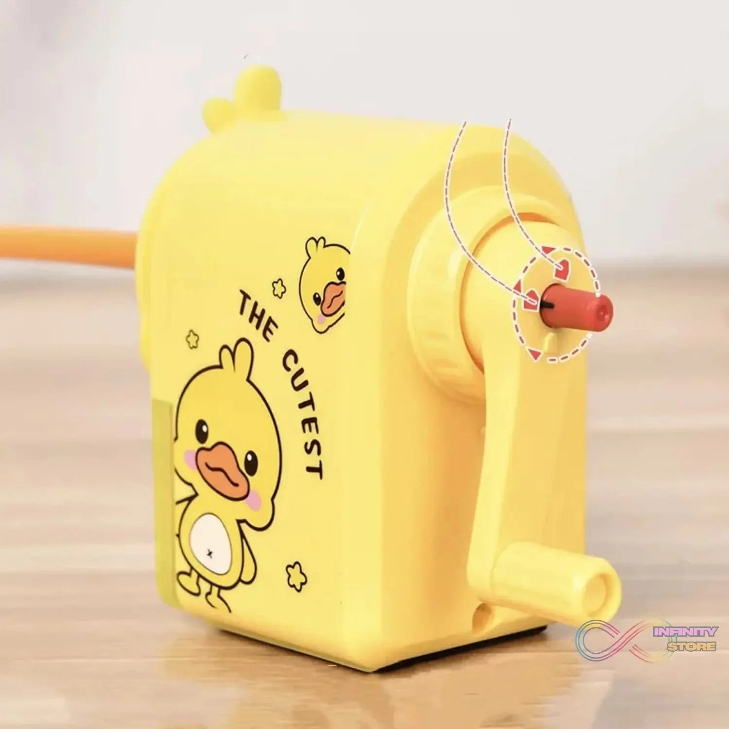 Plastic Cutest Duck Pencil Sharpener (1 Pc) - infinityexculsivestore.com