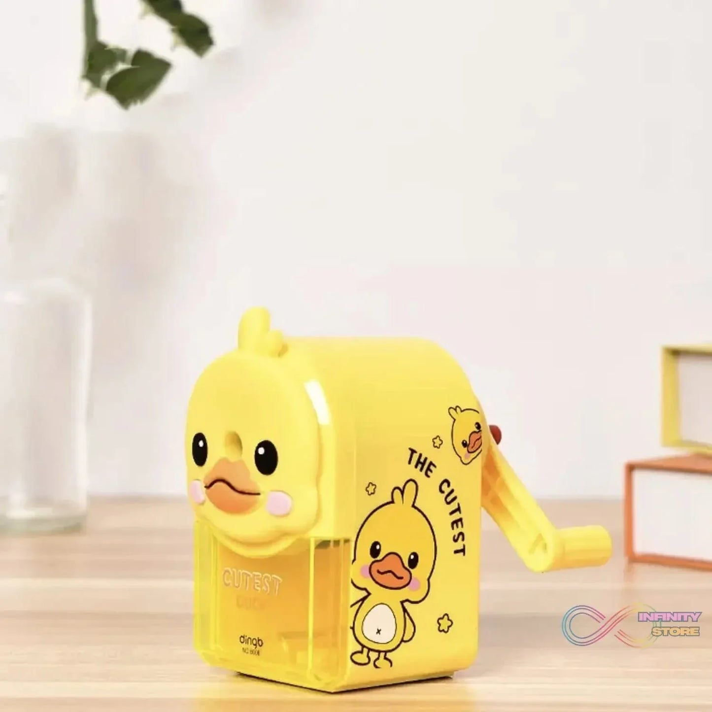 Plastic Cutest Duck Pencil Sharpener (1 Pc) - infinityexculsivestore.com