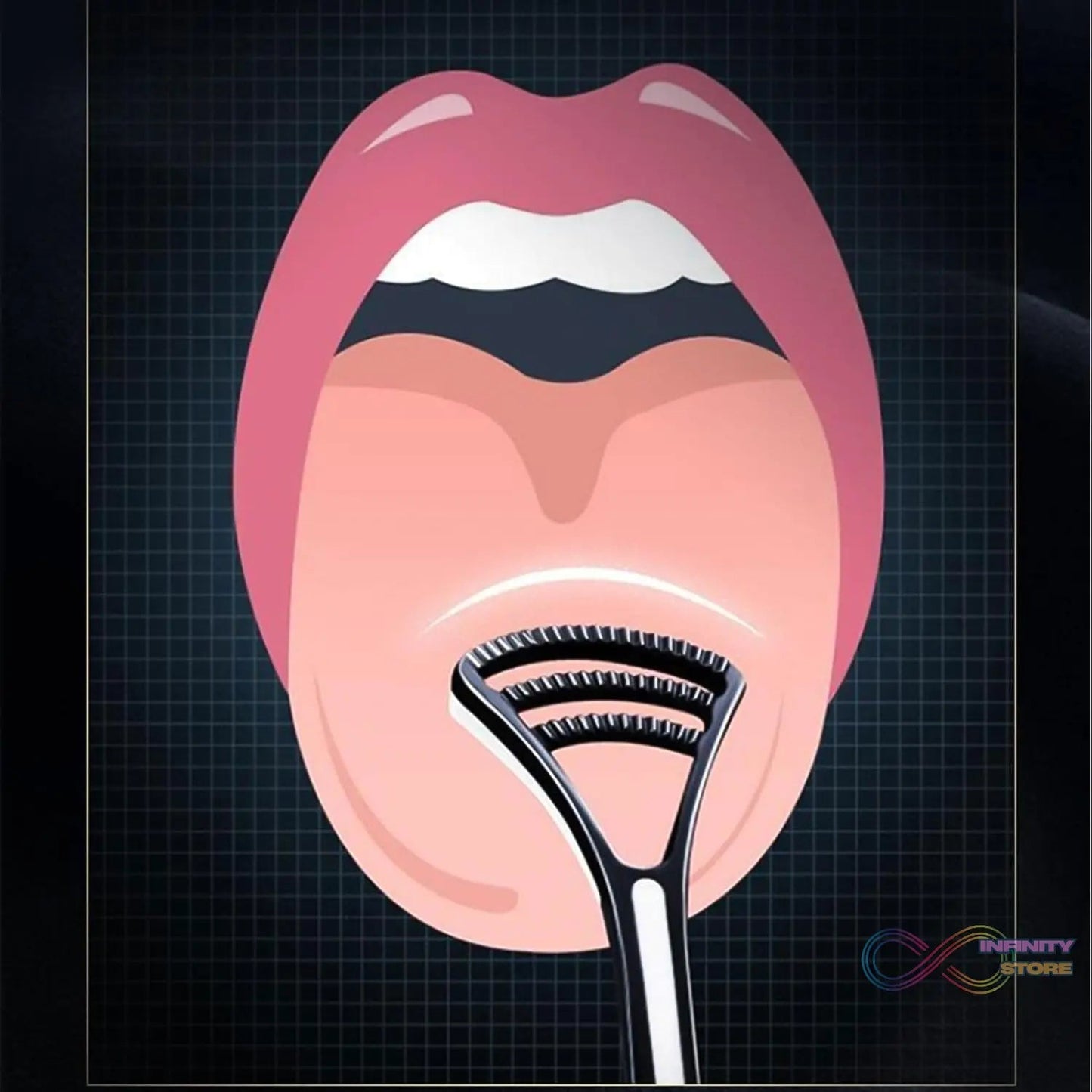 Plastic Dental Tongue Scraper Cleaner Brush (1 Pc) - infinityexculsivestore.com