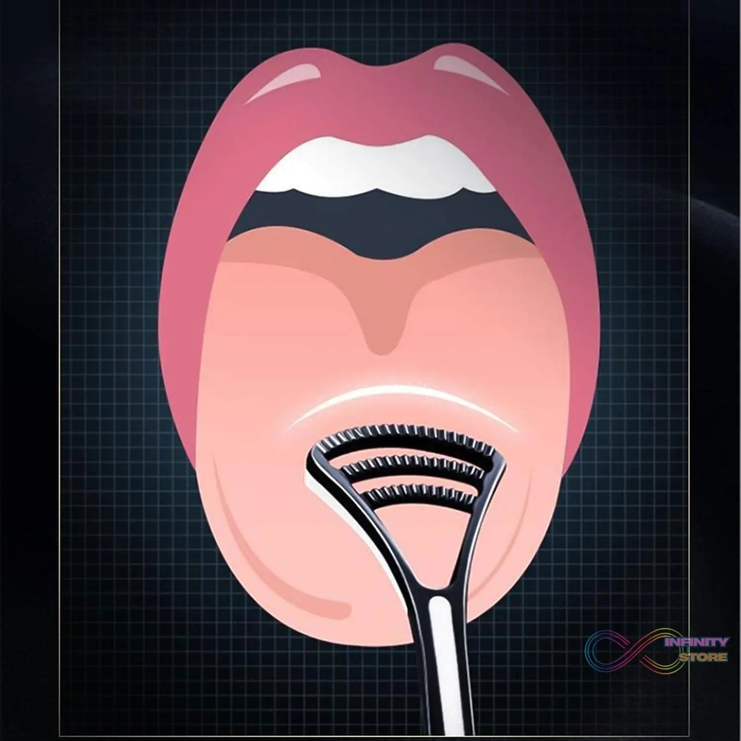 Plastic Dental Tongue Scraper Cleaner Brush (1 Pc) - infinityexculsivestore.com