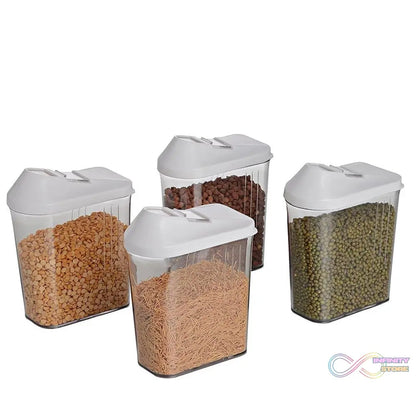 Plastic jars with easy flow lids