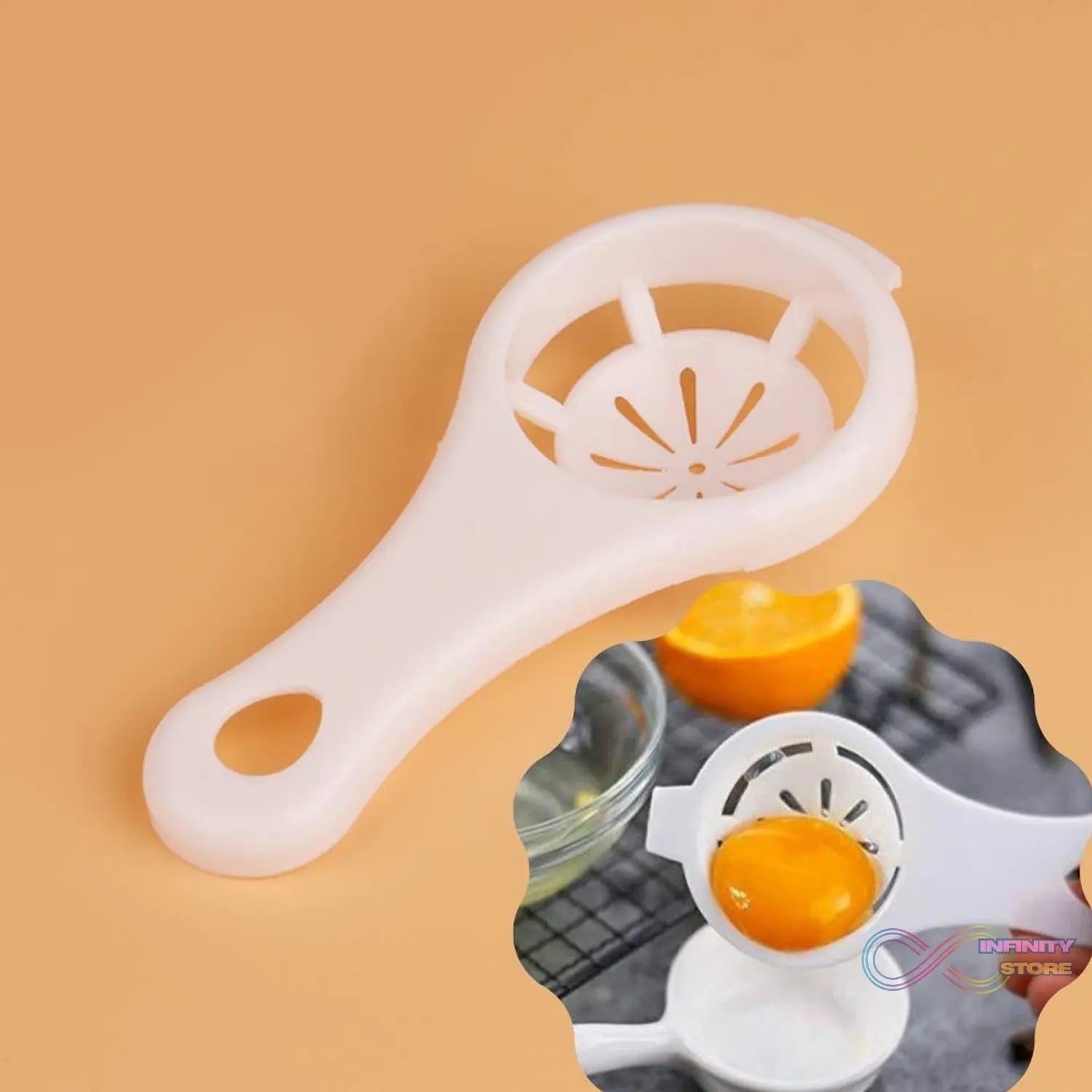 Plastic Egg Yolk Separator, Egg White Yolk Filter Separator (1 Pc) - infinityexculsivestore.com