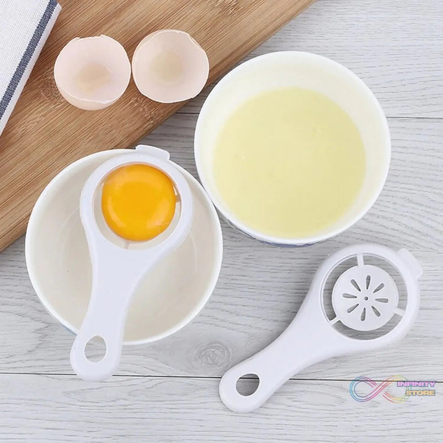 Plastic Egg Yolk Separator, Egg White Yolk Filter Separator (1 Pc) - infinityexculsivestore.com