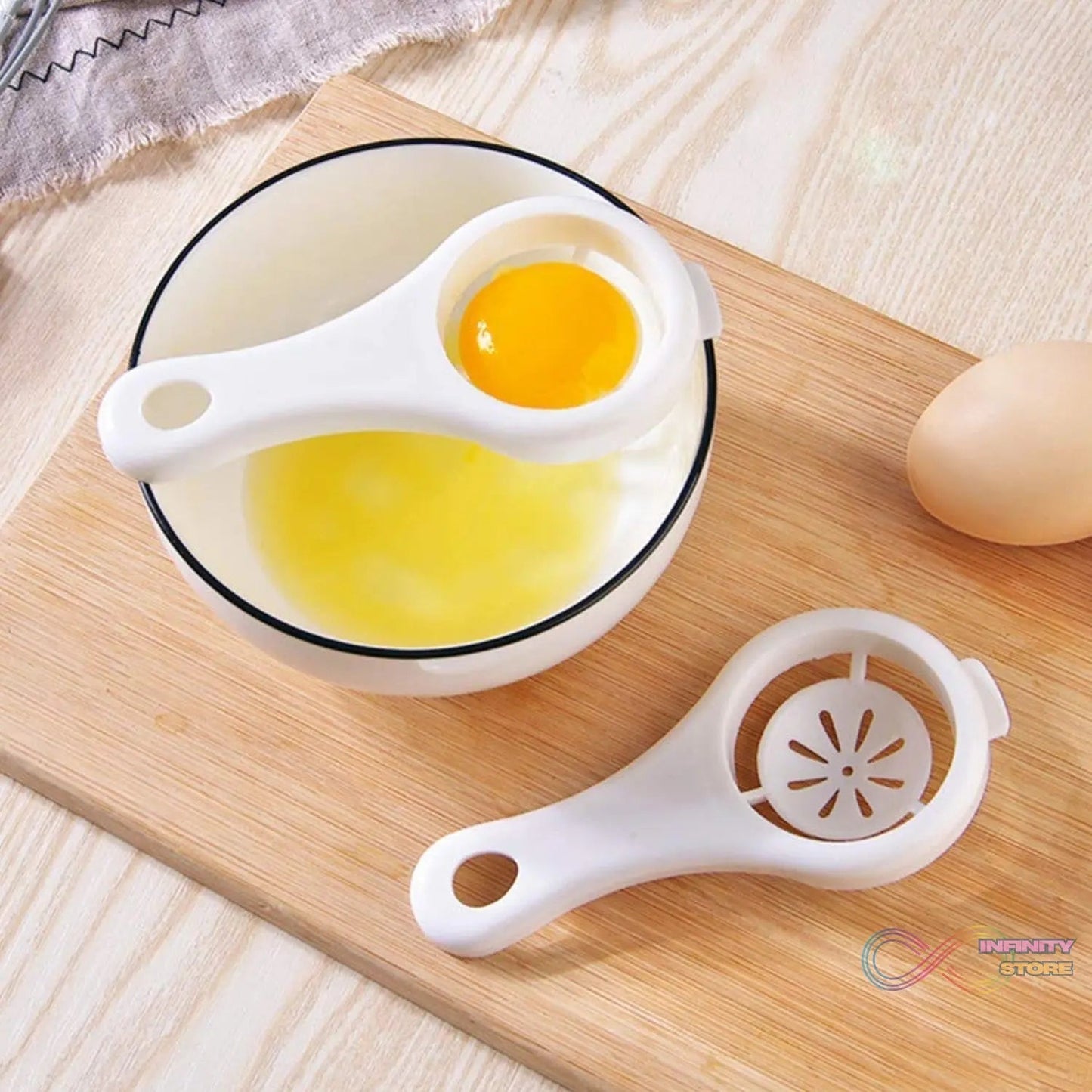 Plastic Egg Yolk Separator, Egg White Yolk Filter Separator (1 Pc) - infinityexculsivestore.com