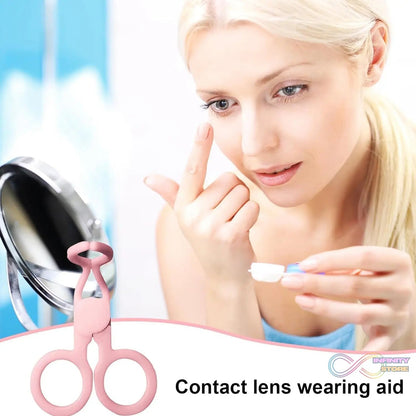 Plastic Ergonomic Women Eye Care Contact Lenses Inserter Remover Tool (1 Pc) - infinityexculsivestore.com