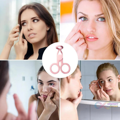Plastic Ergonomic Women Eye Care Contact Lenses Inserter Remover Tool (1 Pc) - infinityexculsivestore.com