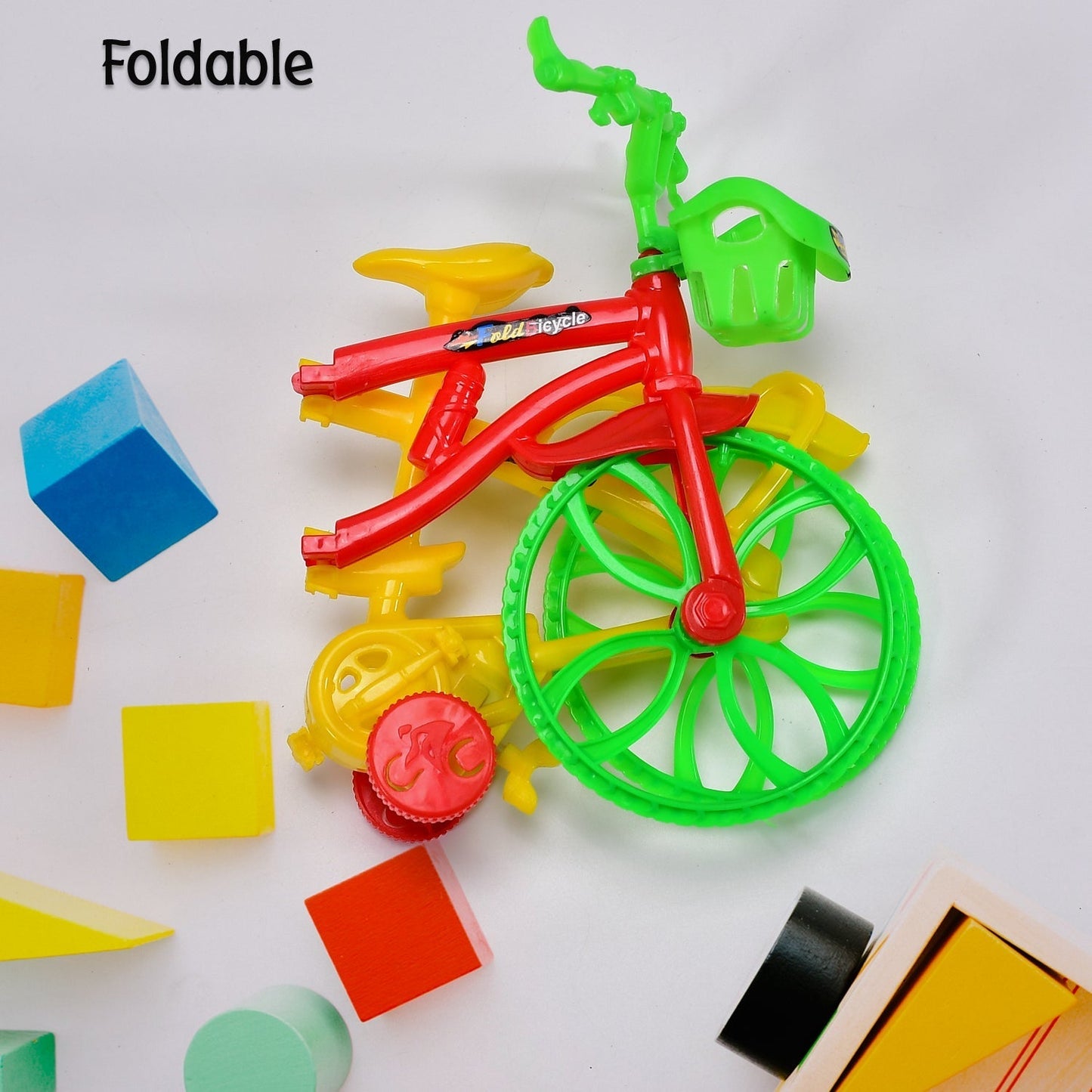 Plastic Foldable Kids Bicycle Toy - infinityexculsivestore.com