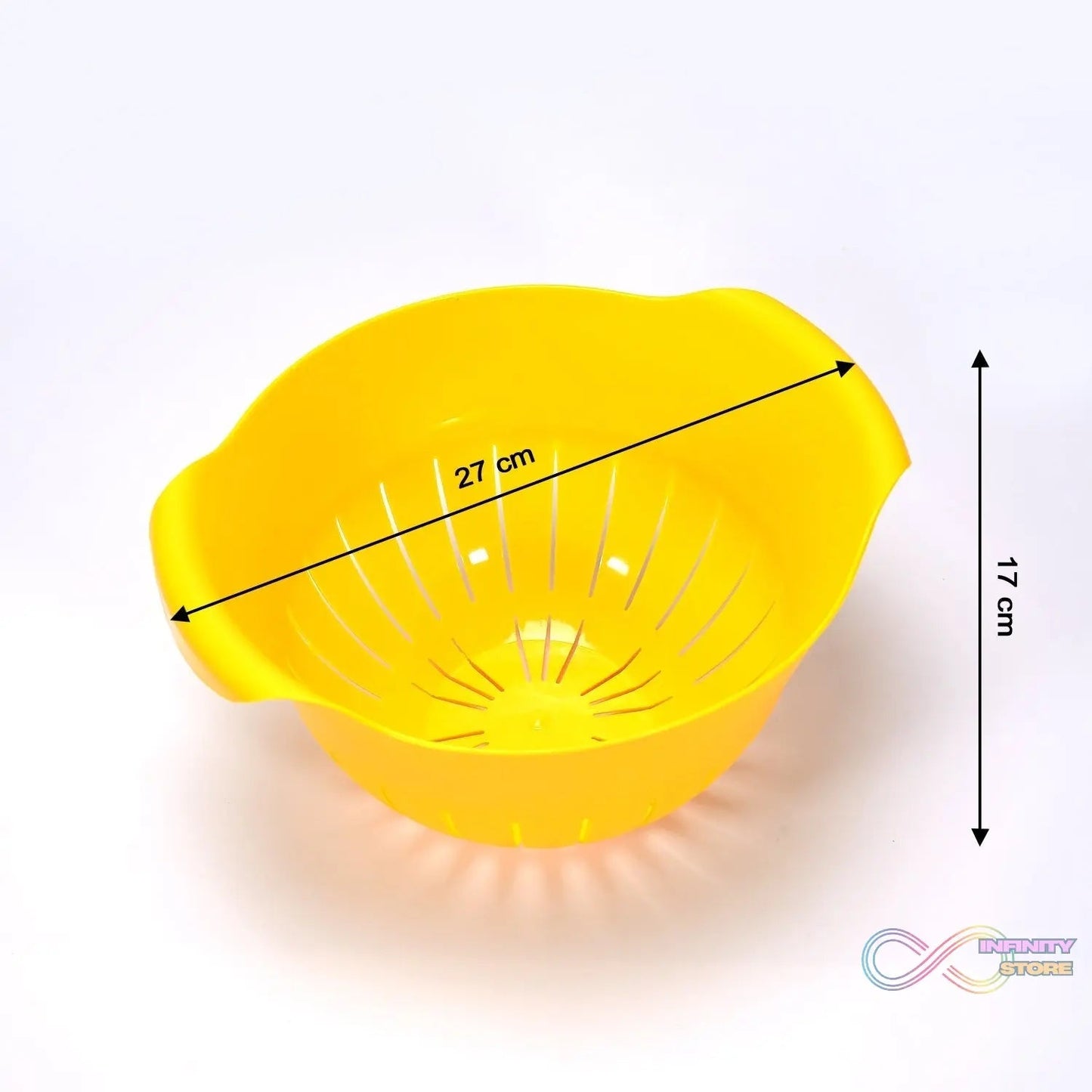 Plastic Fruits Vegetable Noodles Pasta Washing Bowl & Strainer - infinityexculsivestore.com