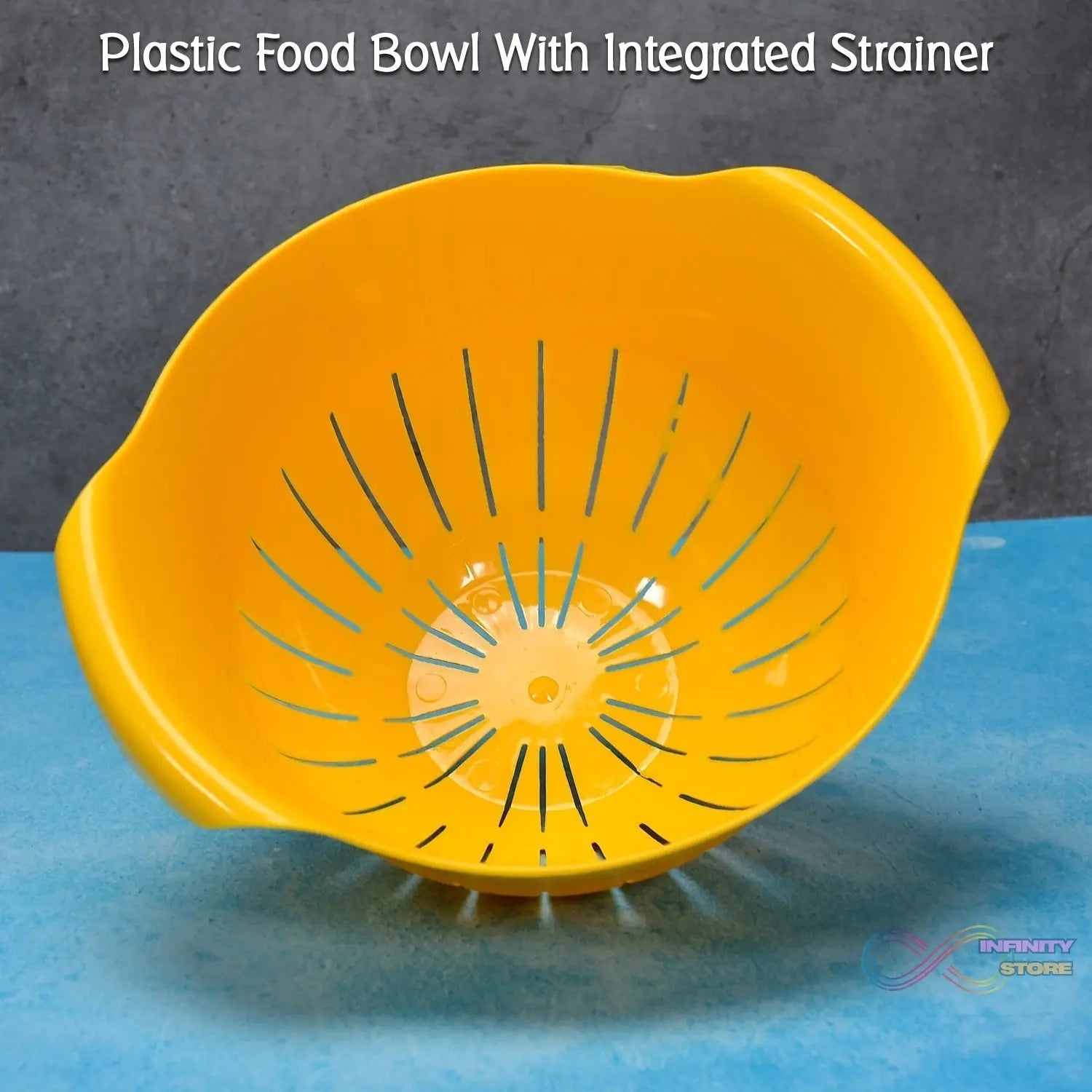Plastic Fruits Vegetable Noodles Pasta Washing Bowl & Strainer - infinityexculsivestore.com