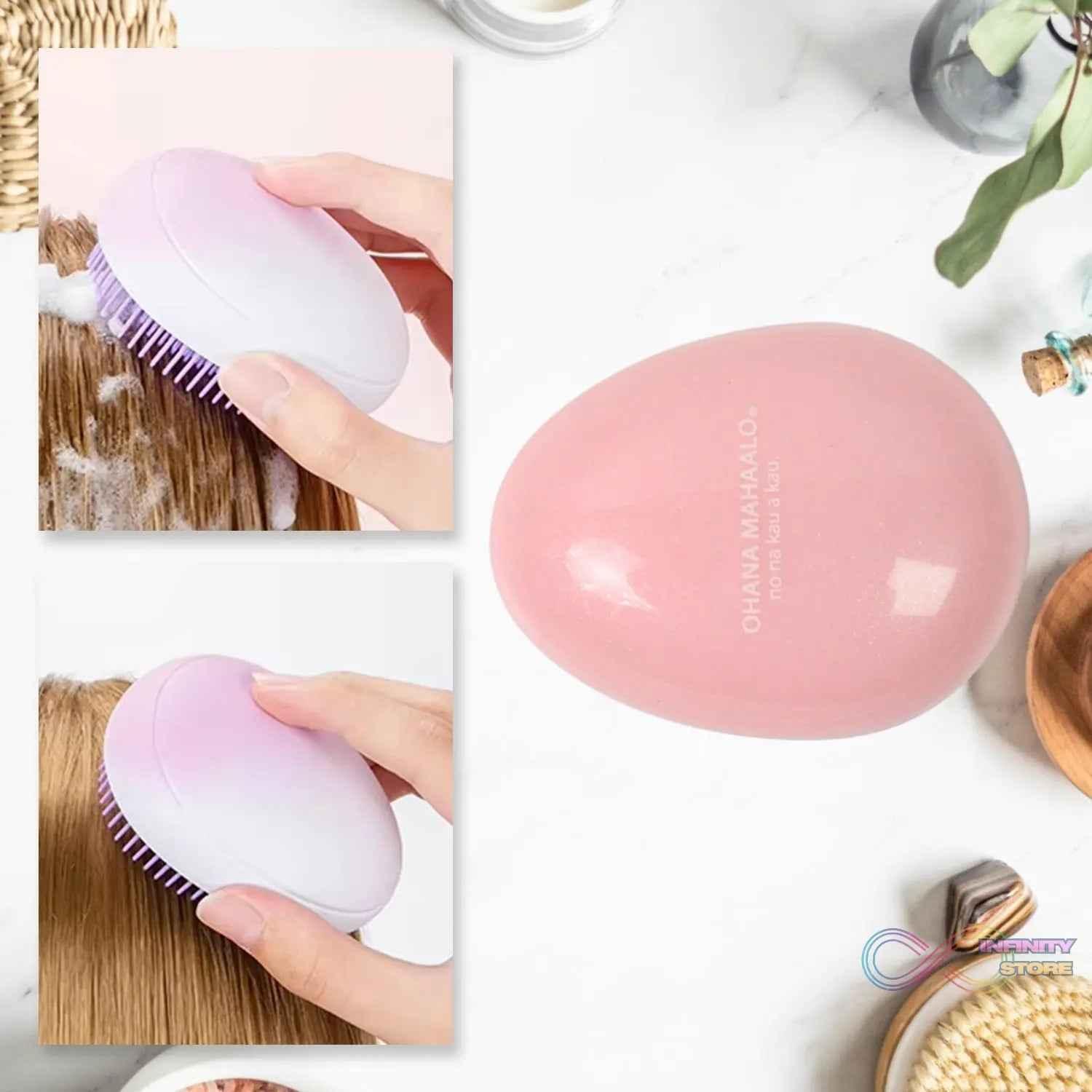 Plastic Hair Washing Combs Hair Massager Shower Brush (1 Pc) - infinityexculsivestore.com