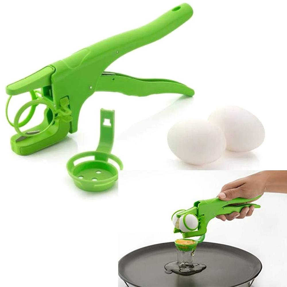 Plastic Handheld Egg Cracker with Separator - infinityexculsivestore.com