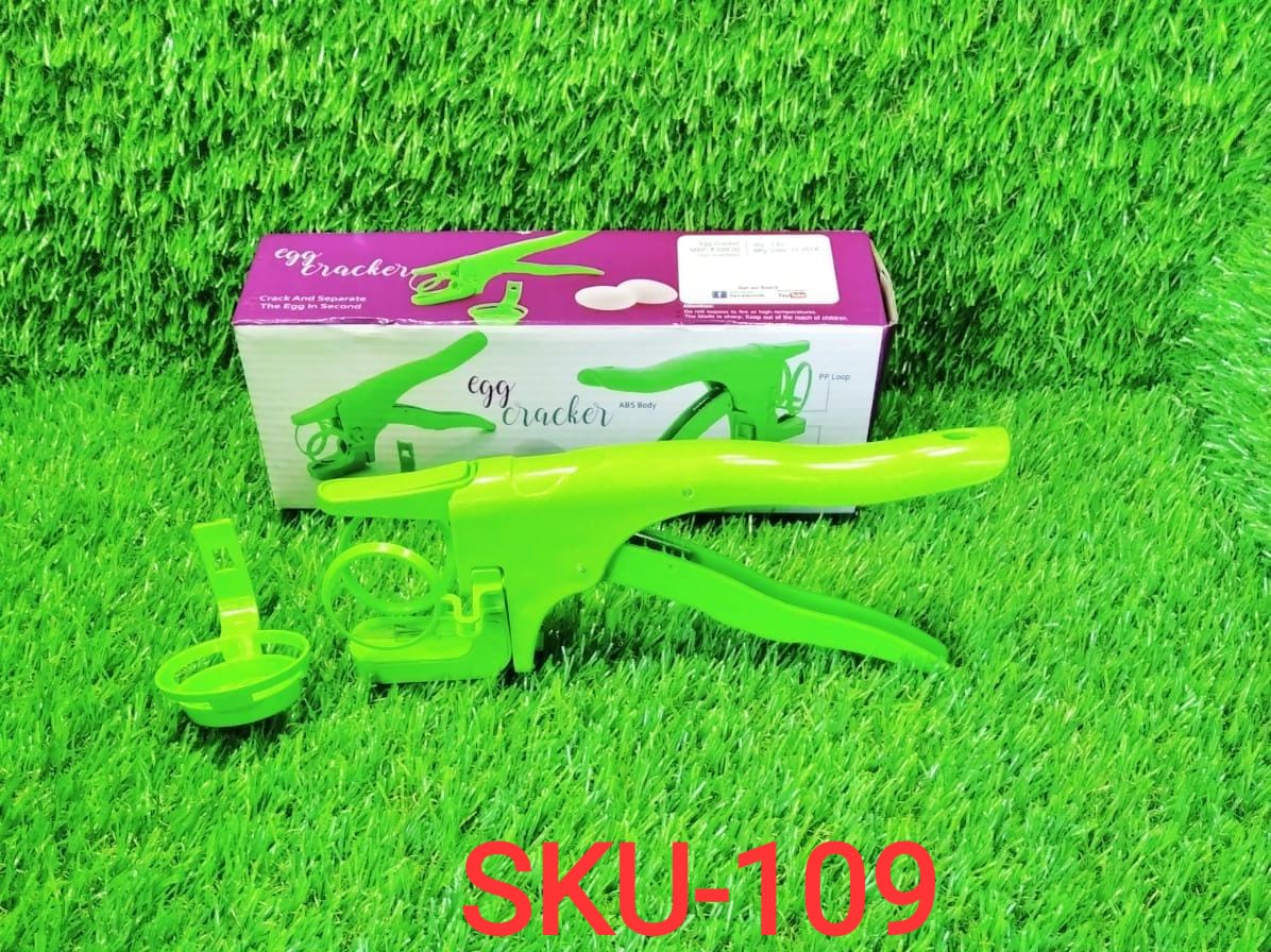 Plastic Handheld Egg Cracker with Separator - infinityexculsivestore.com