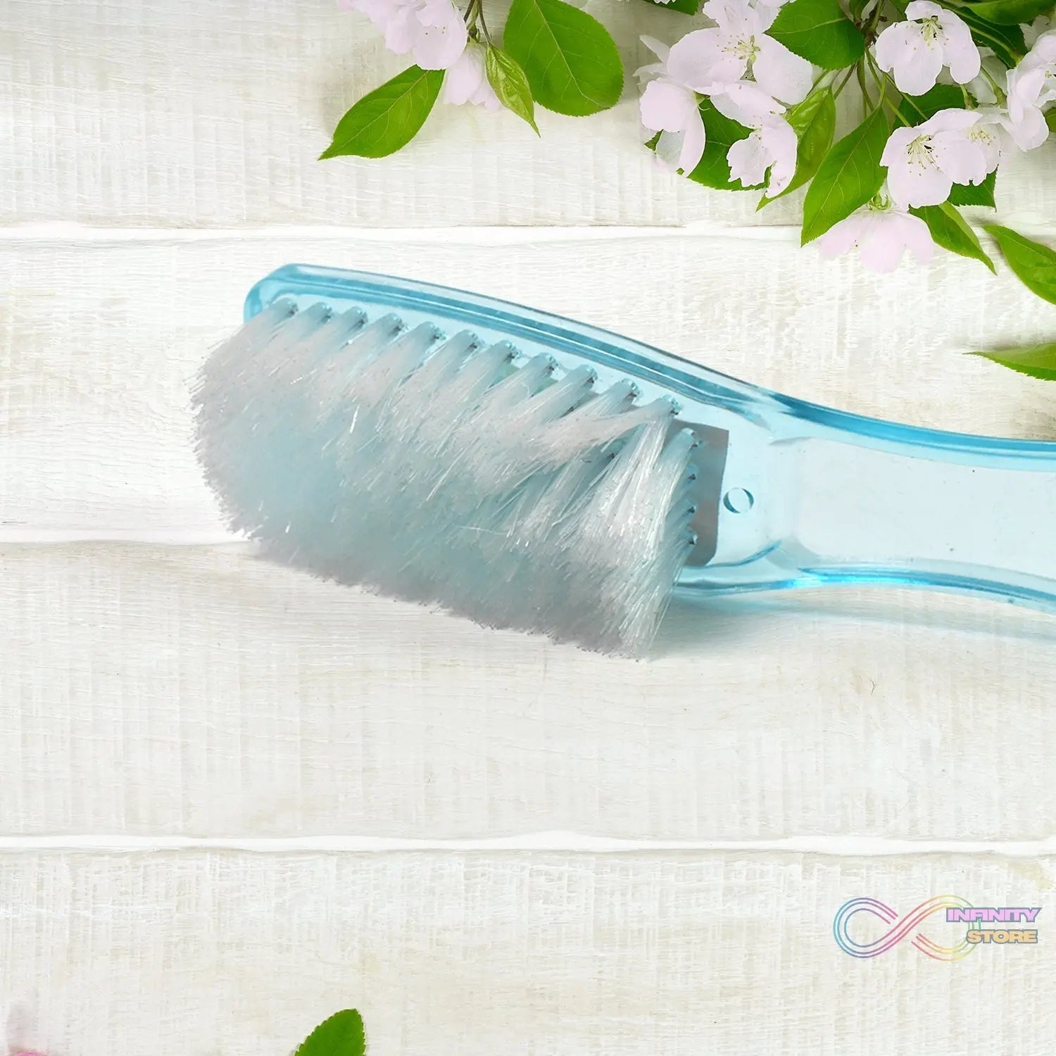 Plastic Handle Shoes Clothes Scrubbing Brush (1 Pc / Mix Color / 19 Cm) - infinityexculsivestore.com