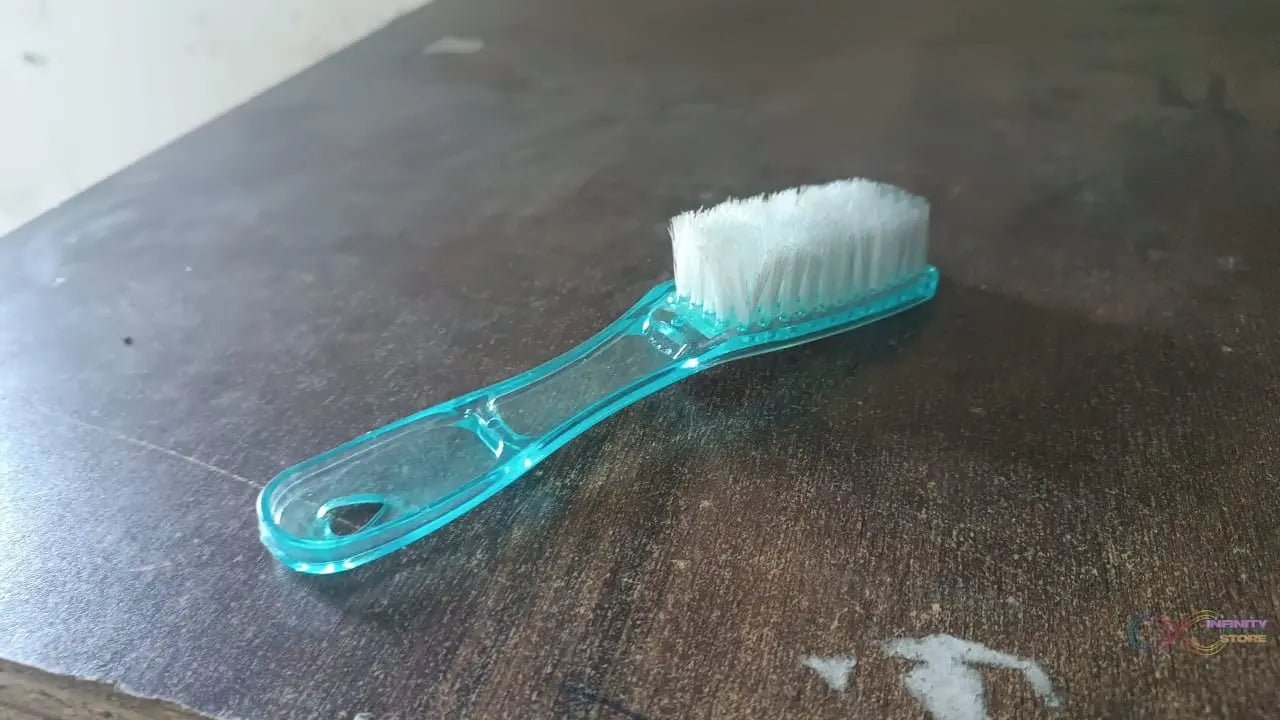 Plastic Handle Shoes Clothes Scrubbing Brush (1 Pc / Mix Color / 19 Cm) - infinityexculsivestore.com