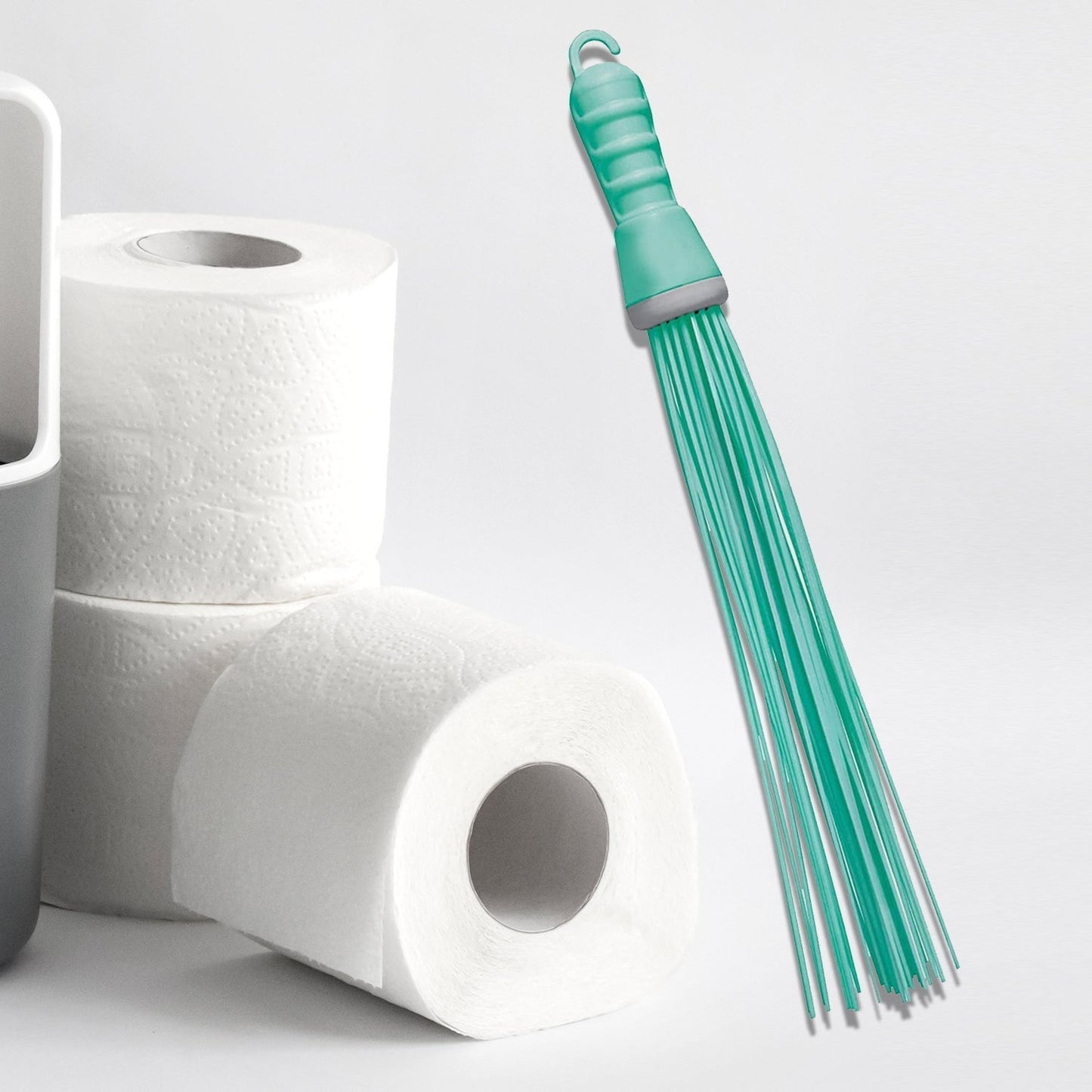 Plastic Hard Bristle Broom for Bathroom Floor Cleaning and Scrubbing, Wet and Dry Floor Cleaning - infinityexculsivestore.com