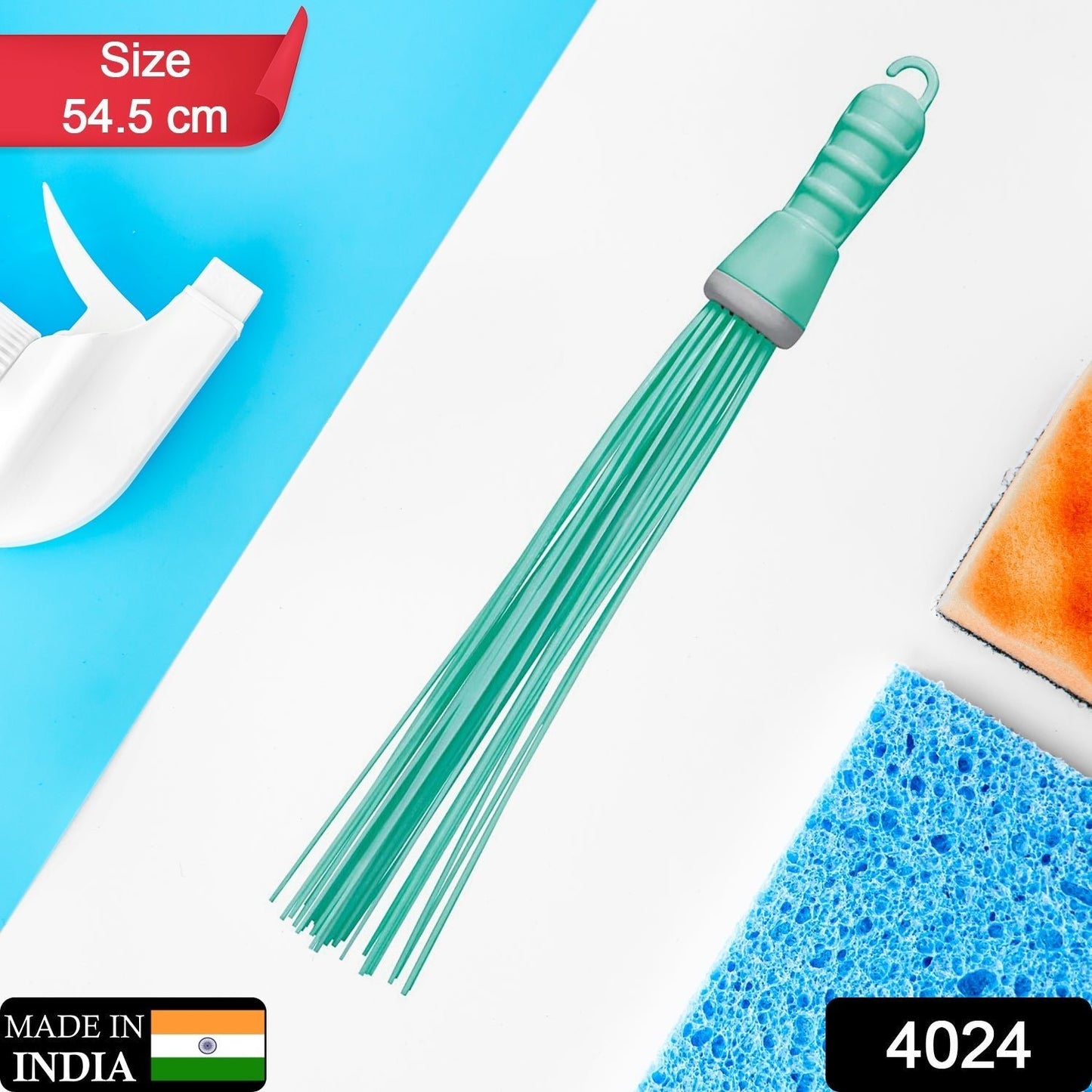 Plastic Hard Bristle Broom for Bathroom Floor Cleaning and Scrubbing, Wet and Dry Floor Cleaning - infinityexculsivestore.com
