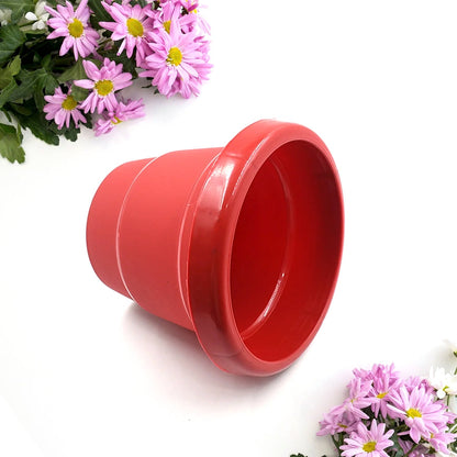 Plastic Heavy Duty Plant Container Pot/Gamla for Indoor Home Decor | Outdoor Balcony Garden 13cm (pack of 1 pc) - infinityexculsivestore.com