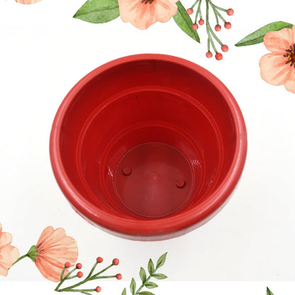 Plastic Heavy Duty Plant Container Pot/Gamla for Indoor Home Decor | Outdoor Balcony Garden 13cm (pack of 1 pc) - infinityexculsivestore.com