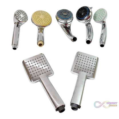 Plastic High Pressure Handheld Shower Head (1 Pc / Mix Design & Size) - infinityexculsivestore.com