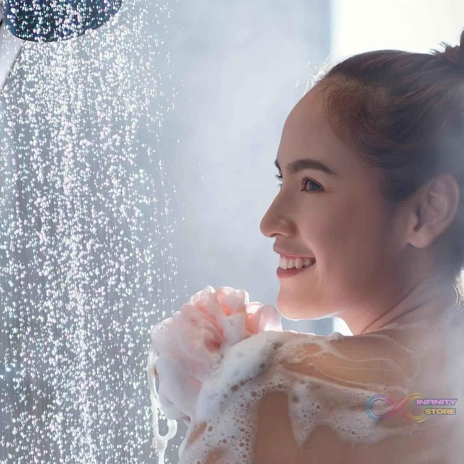 Plastic High Pressure Handheld Shower Head (1 Pc) - infinityexculsivestore.com