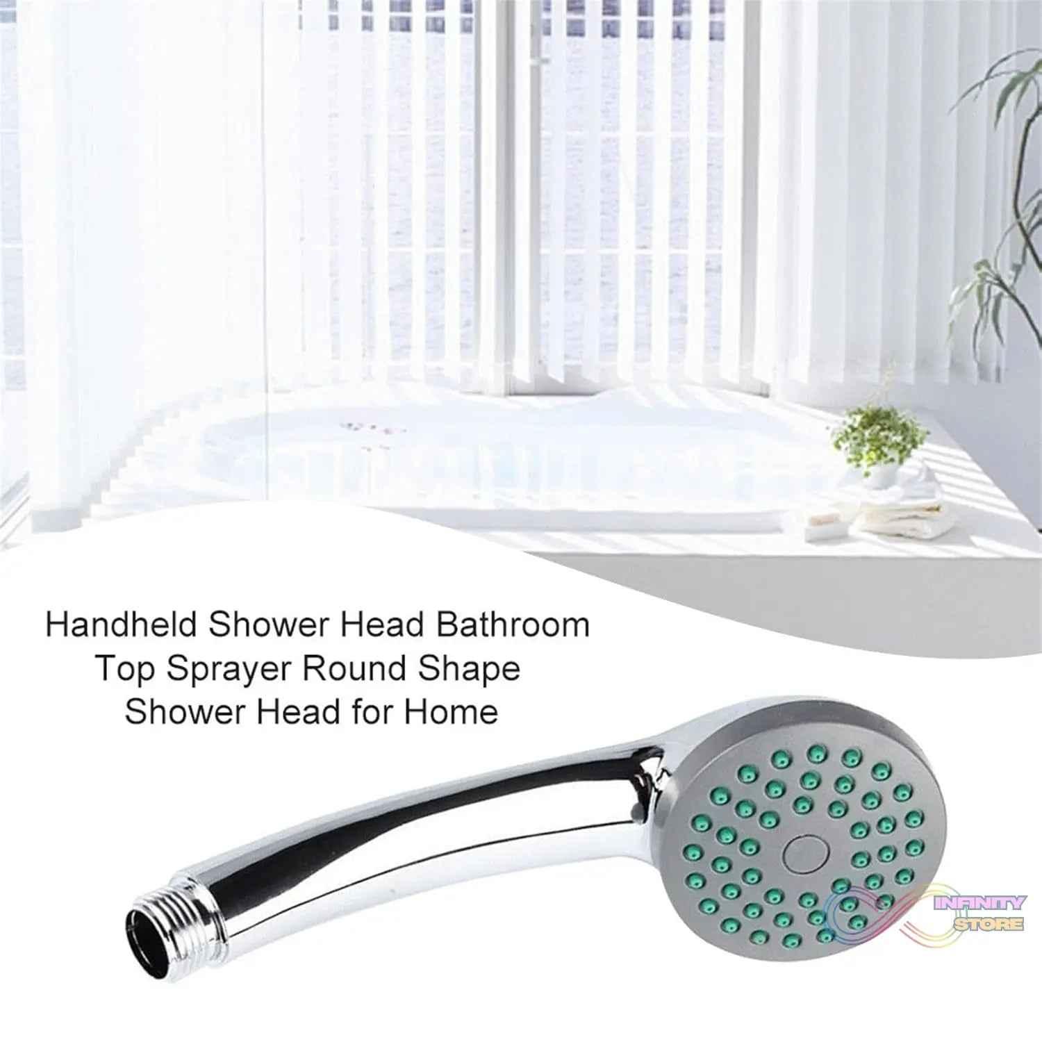 Plastic High Pressure Handheld Shower Head (1 Pc) - infinityexculsivestore.com