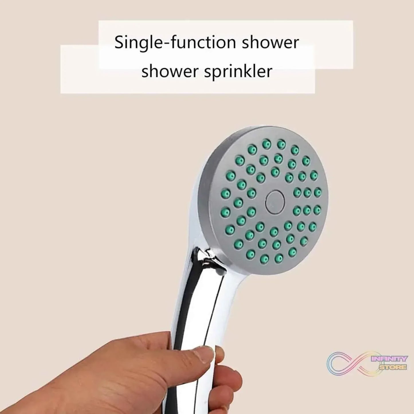 Plastic High Pressure Handheld Shower Head (1 Pc) - infinityexculsivestore.com