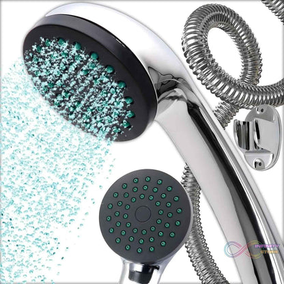 Plastic High Pressure Handheld Shower Head (1 Pc) - infinityexculsivestore.com