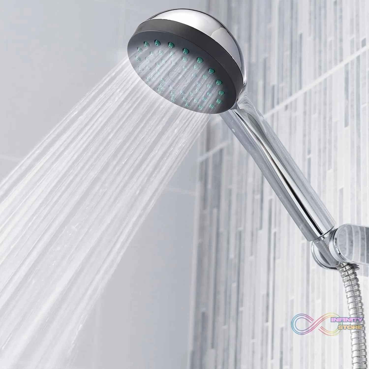 Plastic High Pressure Handheld Shower Head (1 Pc) - infinityexculsivestore.com