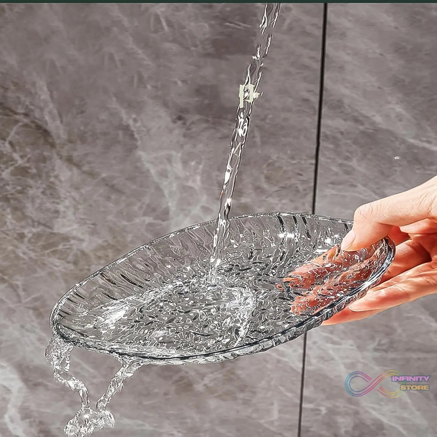 Plastic Household Plates Dinner Plates Dish Tray Skewer Bone Plate Set (9 Pcs Set) - infinityexculsivestore.com