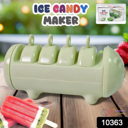 Plastic Ice Candy Maker 4 Compartment / Grid Kulfi Candy (1 Pc) - infinityexculsivestore.com