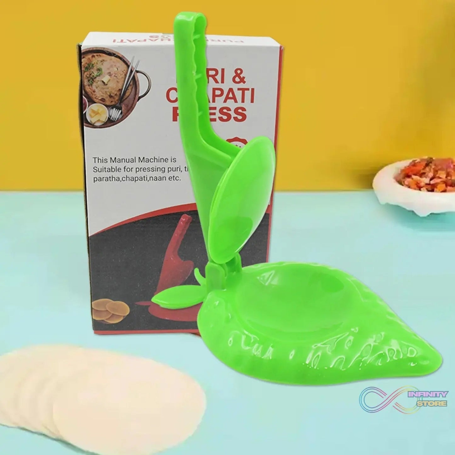 Plastic Kitchen Press: Strawberry Design, Manual, Easy to Use (1 Pc) - infinityexculsivestore.com