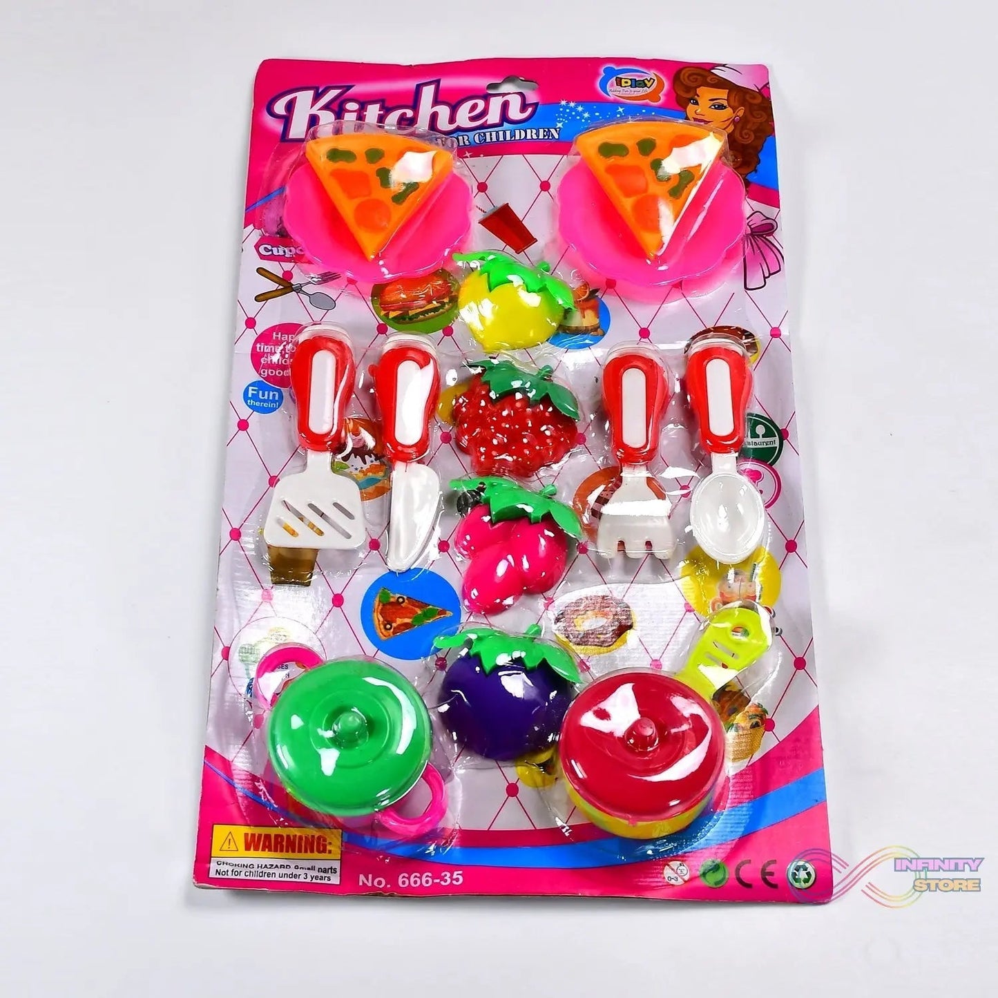 Plastic Kitchen Set Tea Party Kitchen Set Toy for Girls Boys - infinityexculsivestore.com