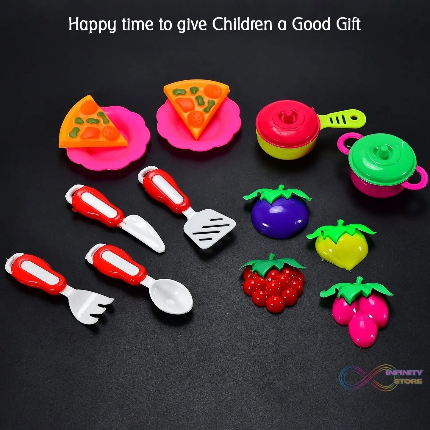 Plastic Kitchen Set Tea Party Kitchen Set Toy for Girls Boys - infinityexculsivestore.com