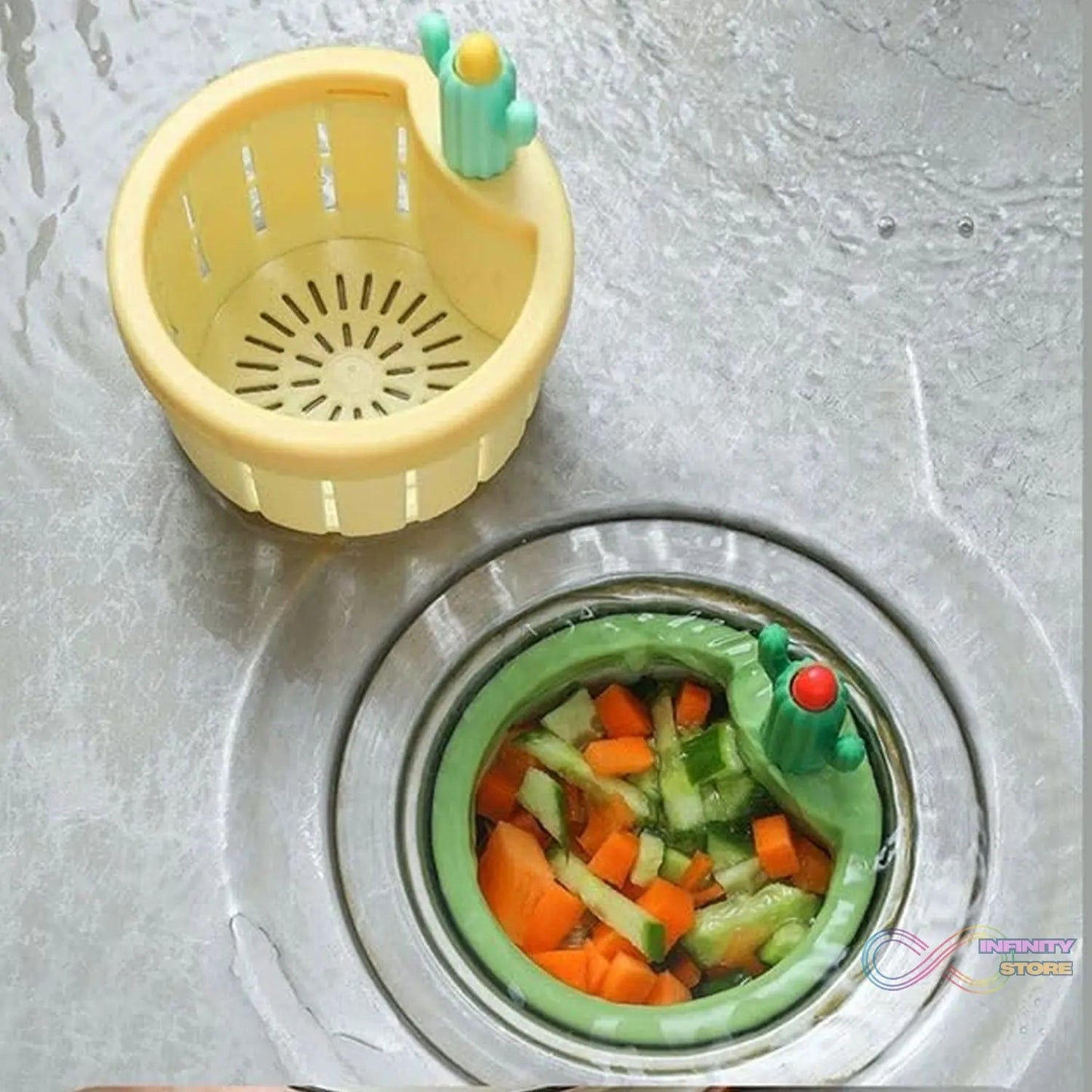 Plastic Kitchen Sink Drain Strainer (1 Pc) - infinityexculsivestore.com