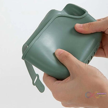 Plastic Kitchen Sponge Holder, Sink Drain Rack Sink Organizer Sink Drain Hanging Bag for Kitchen (1 Pc) - infinityexculsivestore.com