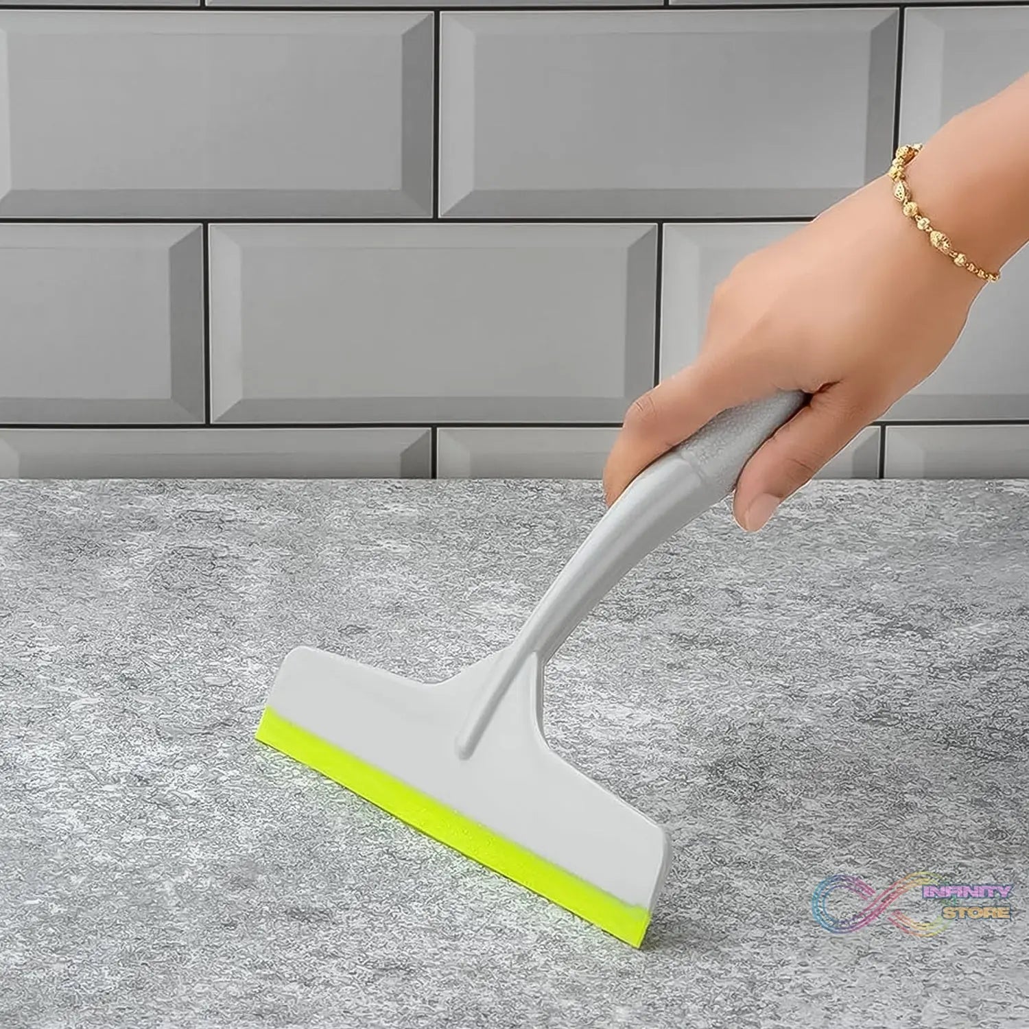 Plastic Kitchen Wiper (Grey / 1 Pc) - infinityexculsivestore.com