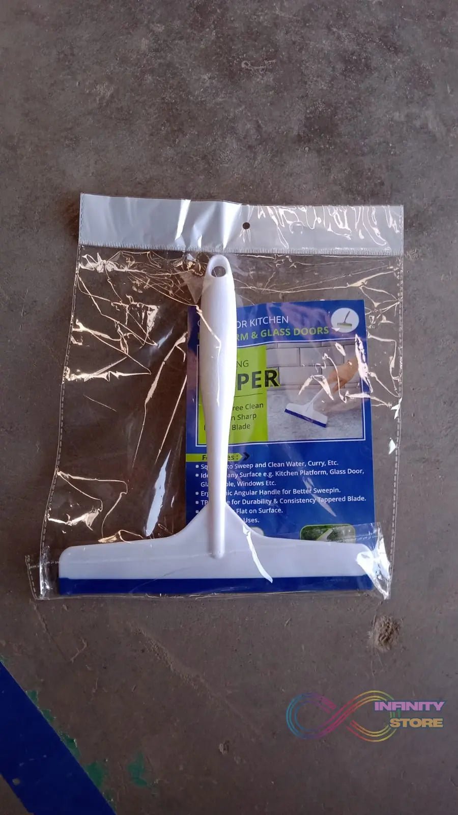 Plastic Kitchen Wiper (White / 1 Pc) - infinityexculsivestore.com