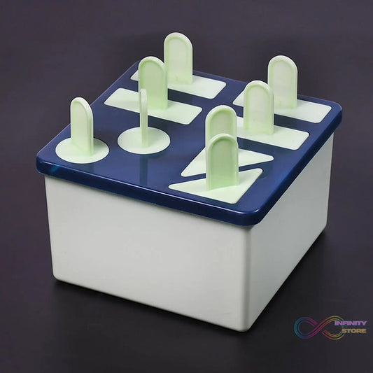 Plastic Kulfi Mold, Kulfi Molds 8 pcs Tray Ice Cream Mold Reusable Frozen Kulfi Maker Popsicle Sticks Lolly Ice Popsicle Candy Mold for Children Pista Color (Brown Box) - infinityexculsivestore.com