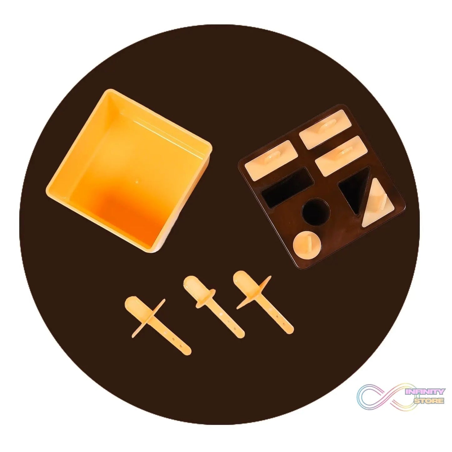 Plastic Kulfi Mold, Kulfi Molds 8 pcs Tray Ice Cream Mold Reusable Frozen Kulfi Maker Popsicle Sticks Lolly Ice Popsicle Candy Mold for Children pink Color (Brown Box) - infinityexculsivestore.com