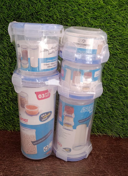 Plastic Liquid Round Airtight Food Storage Container with Leak Proof Locking Lid - infinityexculsivestore.com