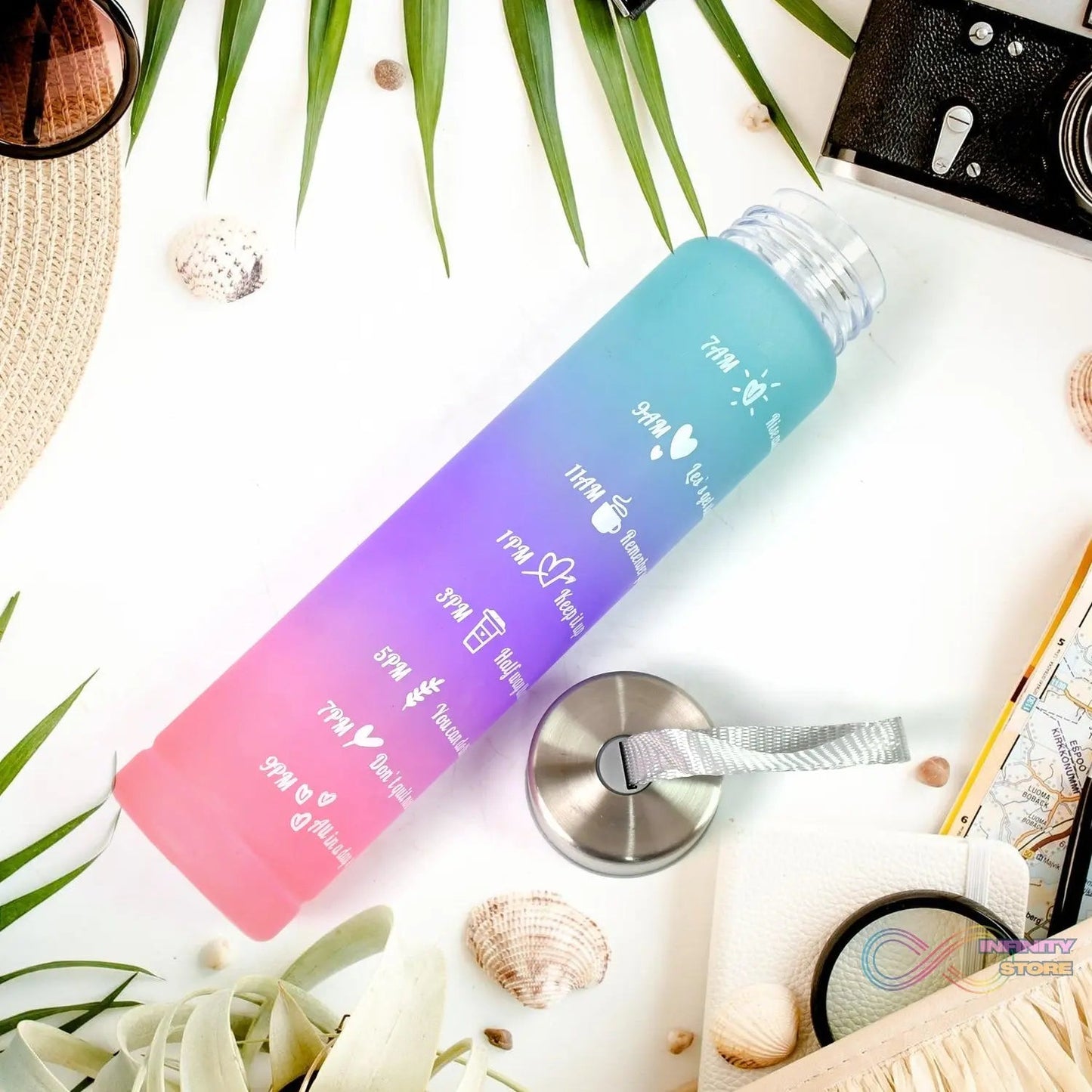 Plastic Motivational Water Bottle (300 ML) - infinityexculsivestore.com