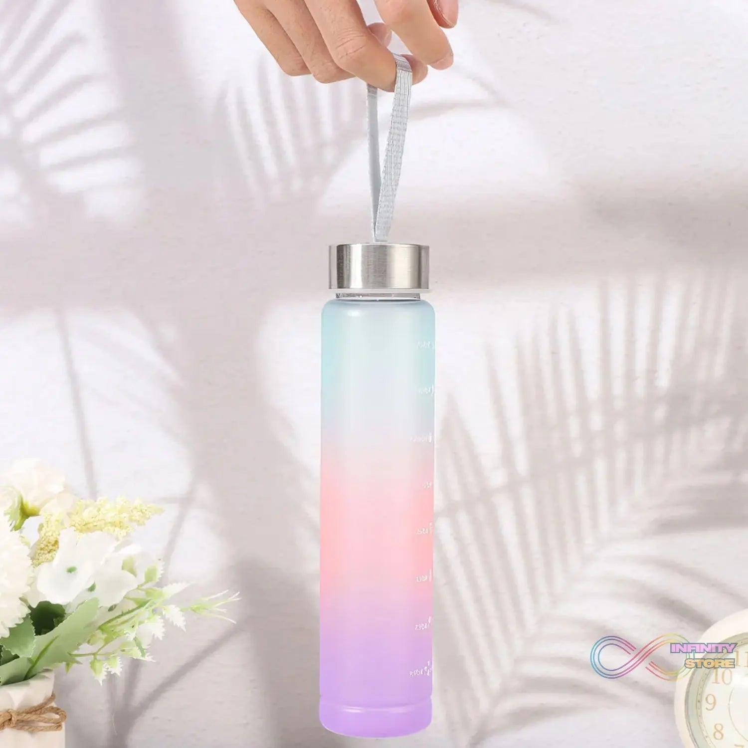 Plastic Motivational Water Bottle (300 ML) - infinityexculsivestore.com