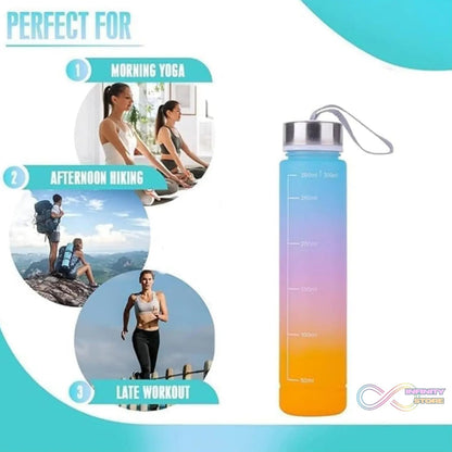 Plastic Motivational Water Bottle (300 ML) - infinityexculsivestore.com