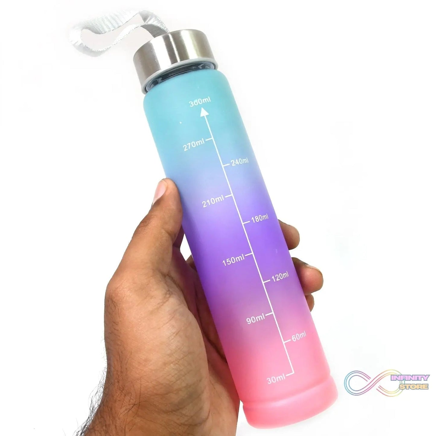 Plastic Motivational Water Bottle (300 ML) - infinityexculsivestore.com
