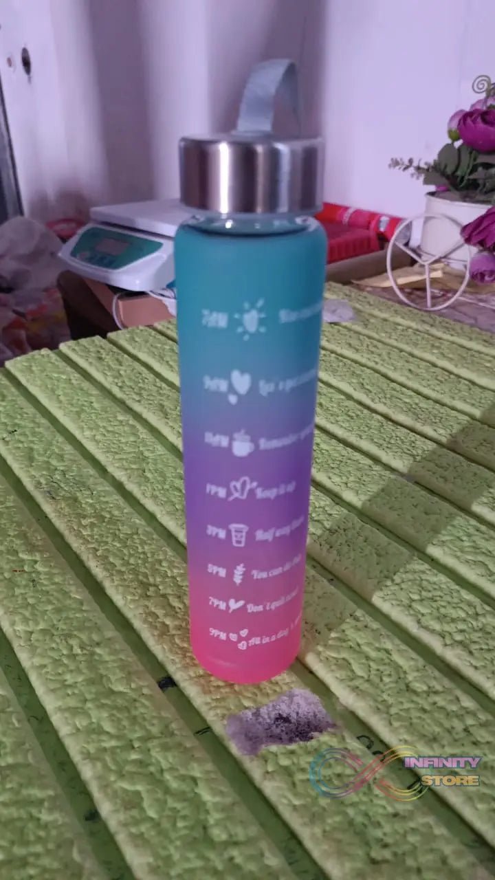 Plastic Motivational Water Bottle (300 ML) - infinityexculsivestore.com