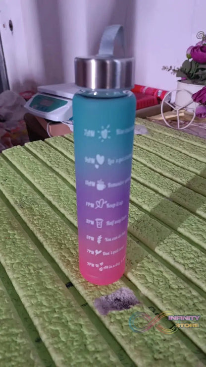 Plastic Motivational Water Bottle (300 ML) - infinityexculsivestore.com