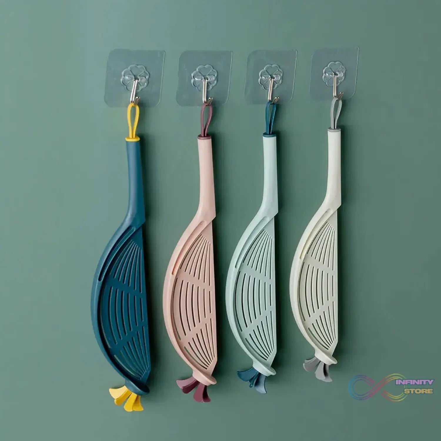 Plastic Multifunctional Kitchen Strainer Baffle Tool Handheld Filter for Rice Beans Peas (1 Pc) - infinityexculsivestore.com