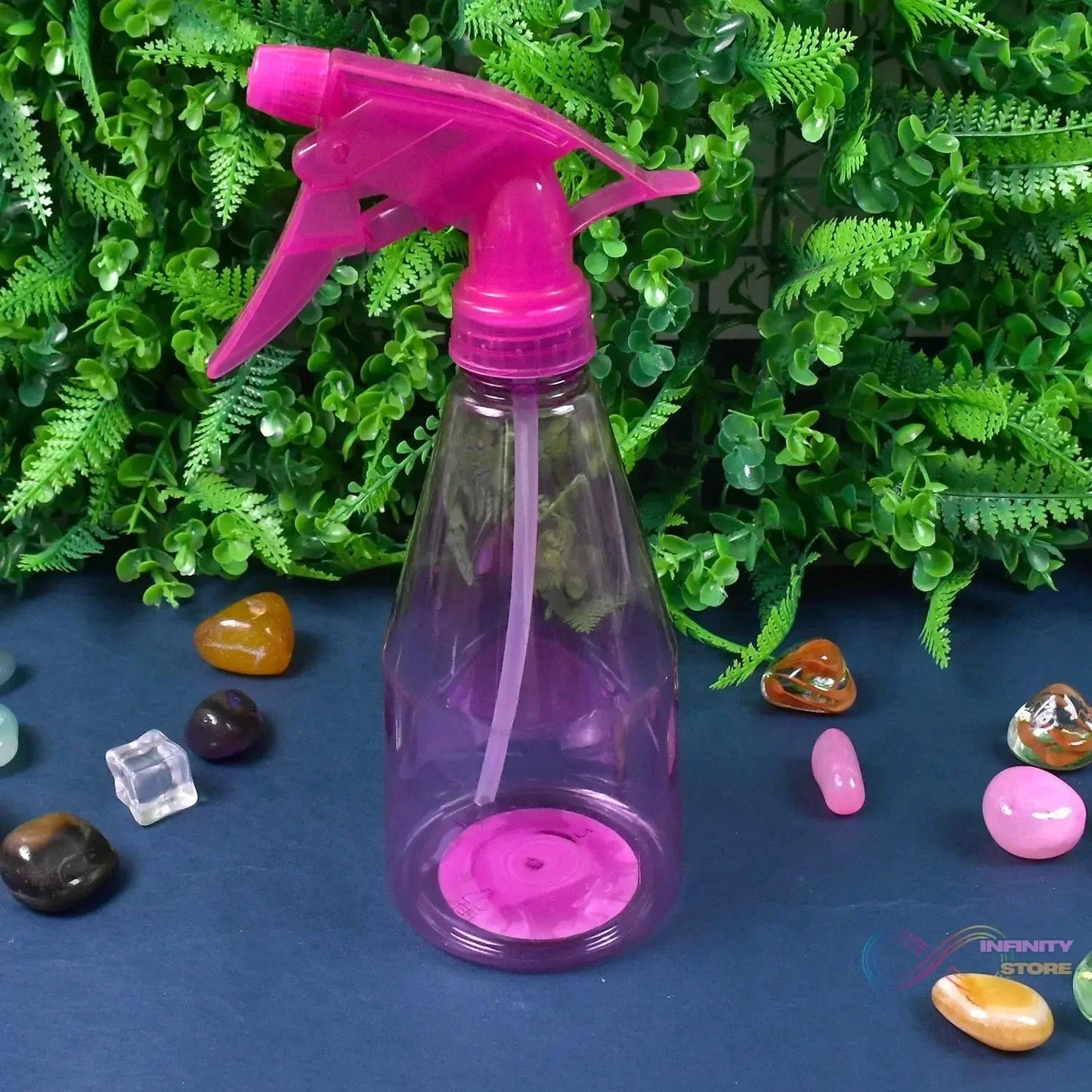 Plastic Multipurpose Home & Garden Water Spray Bottle for Cleaning Pack (414 ML / 1 Pc) - infinityexculsivestore.com