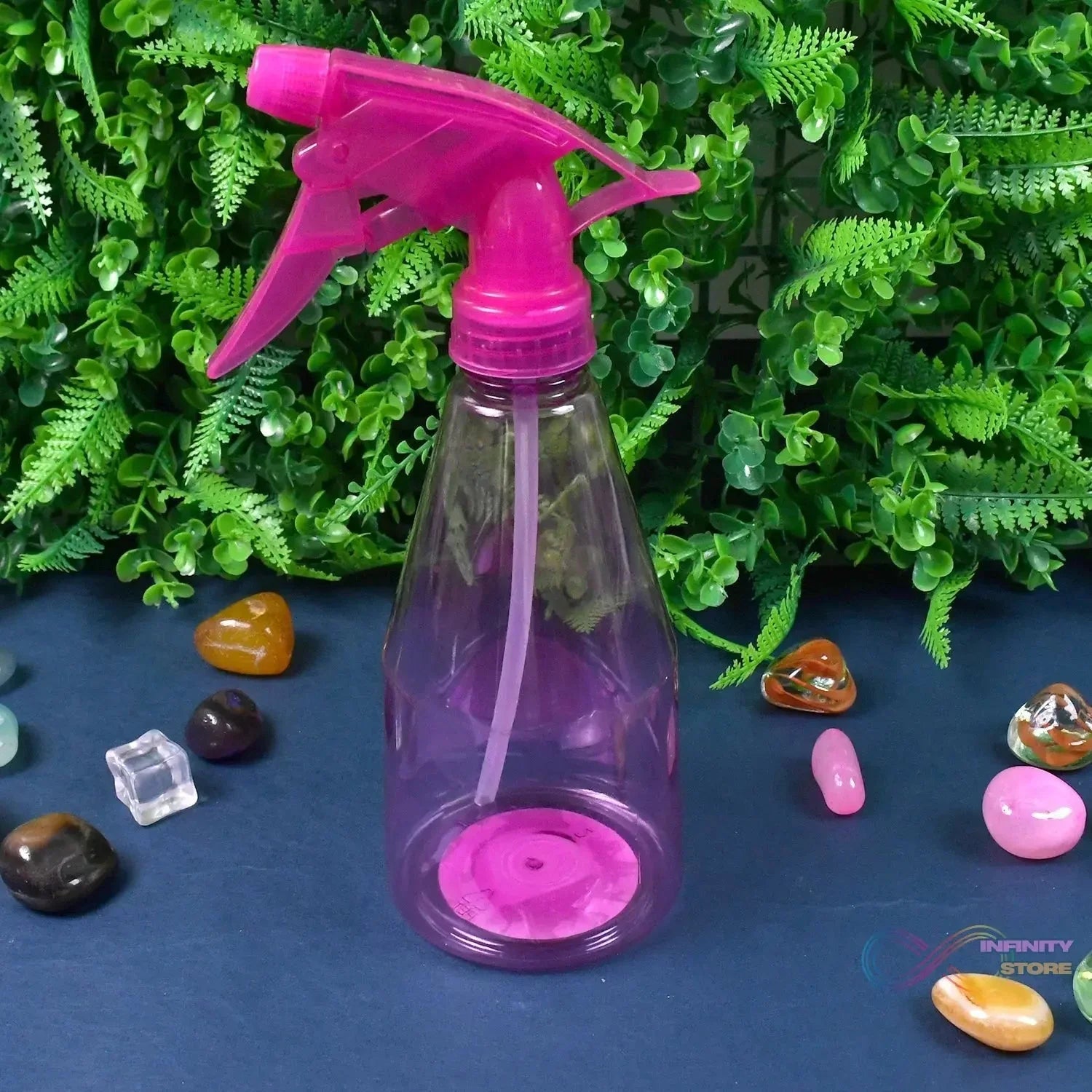 Plastic Multipurpose Home & Garden Water Spray Bottle for Cleaning Pack (414 ML / 1 Pc) - infinityexculsivestore.com