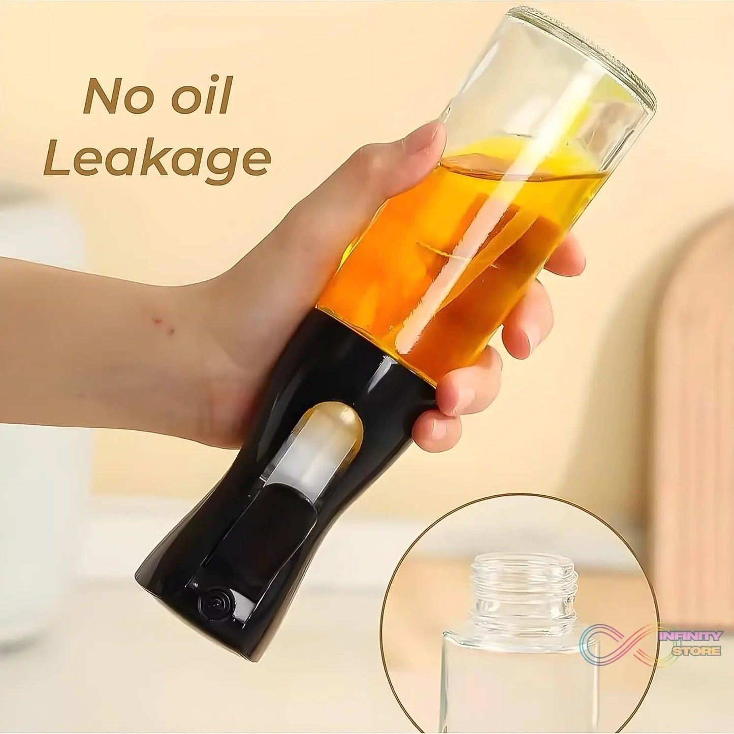 Plastic Oil Spray Bottle - Versatile Kitchen Gadgets (250 ML Approx) - infinityexculsivestore.com